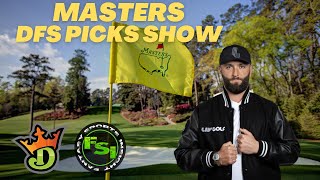 FSi PGA DFS Picks Show  The Masters Tournament [upl. by Thessa]