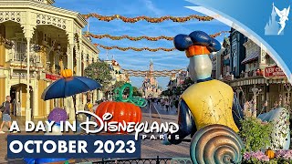 📅 A Day in Disneyland Paris October 2023 [upl. by Kliber640]