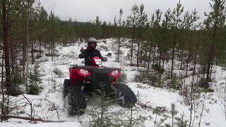 Polaris ATV with tracks [upl. by Bevis]