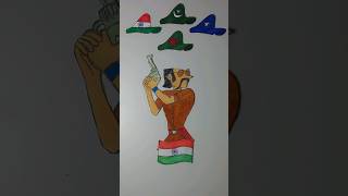 India 🇮🇳 European Community 🇪🇺 Bangladesh 🇧🇩 Pakistan 🇵🇰  🇮🇳 Independence Day Drawing shorts art [upl. by Finny910]