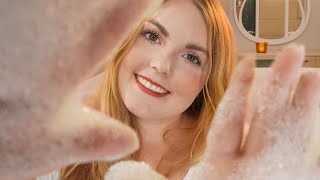 ASMR Deutsch Ich gebe dir eine Ölmassage amp schaumiges Facial Spa Roleplay Personal Attention [upl. by Nylhsoj]