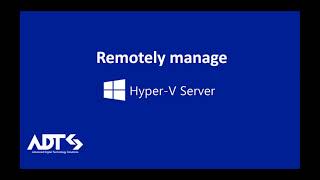 Microsoft HyperV Server Remotely manage by Window Admin Center and HyperV Manager [upl. by Cymbre]