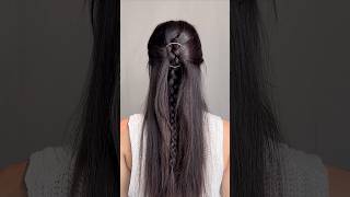 Quick and easy hairstyles 🤍✨ hairstyle hairtutorial hair hairtok longhair explorepage [upl. by Wilburt]