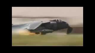 Harrier Crashes At Kandahar Airfield [upl. by Ariay]