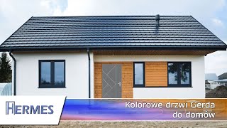 Kolorowe drzwi Gerda do domów  drzwi laminowane i lakierowane na kolory z palety RAL Gerda Warszawa [upl. by Oisorbma412]