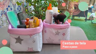 TUTORIAL CESTAS de TELA Multiusos [upl. by Atalayah]