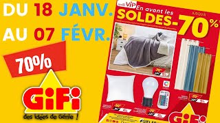 catalogue GIFI  SOLDES 70 du 18 janvier au 7 février 2022 🔴 Arrivage  FRANCE [upl. by Talia944]