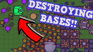 ZOMBSIO HARVESTER TROLL  Destroying Enemy Bases FAST Zombsio Funny Moments [upl. by Mozart]