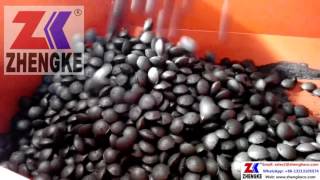 BBQ coal charcoal briquette making machine [upl. by Yreffoeg]