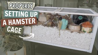 How to PROPERLY Set up a Hamster cage [upl. by Notnarb]