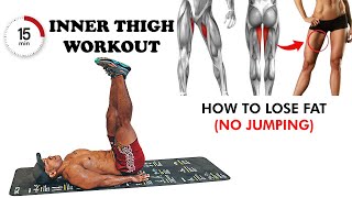 Inner Thigh Workout ➡ HOW TO LOSE FAT AT HOME NO JUMPING [upl. by Hans]