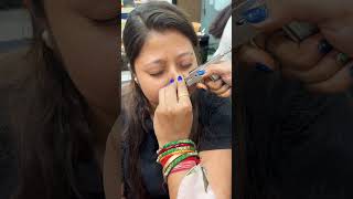 Nose piercing trending gunpiercing youtubeshorts painless piercing nosepiercing salon [upl. by Ahsek498]