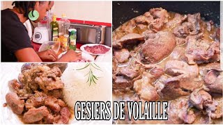 🌞RECETTE DE GÉSIERS ET FOIES DE VOLAILLE CHICKEN GIZZARD RECIPE  Proud mamaafrica [upl. by Sacul873]