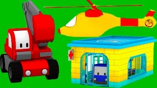 The HOSPITAL  Learn with Tiny Trucks bulldozer crane excavator  Educational cartoon for kids [upl. by Atnoed183]