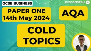 Cold Topics for Paper 1  AQA GCSE Business [upl. by Cosme996]