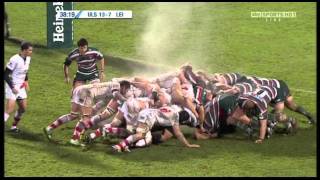 Ulster v Leicester HEC 13012012 Andrew Trimble Second Try [upl. by Airbmak634]