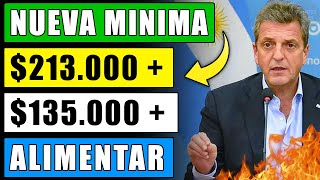 💣Bono Enero y febrero 135000 213000 y 45000 de Alimentar para Jubilados y Pensionados Anses [upl. by Meisel]