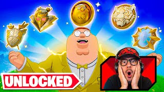 Unlocking The GOLD PETER GRIFFIN in Fortnite [upl. by Aihseym297]