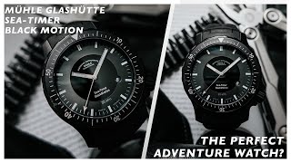 Mühle Glashütte  Sea Timer Black Motion Review [upl. by Market]