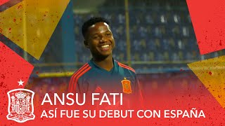 ¡Así fue el debut de Ansu Fati con la Selección española Sub21 [upl. by Aksel]