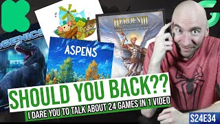 Should You Back Expert Crowdfunding ADVICE 24 NEW Games in 60 MINUTES S24E34 [upl. by Marina364]