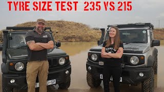 Tyre Size Test 235 vs 215 [upl. by Breena]