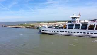 Norderney  Deutschland Fähre zwischen Norddeich und der Insel [upl. by Arreip119]