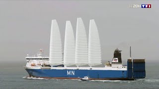 Le cargo à voiles gonflables la solution pour décarboner les mers [upl. by Assirrec181]