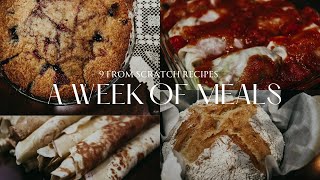 A Week of Meals on the Homestead  9 Recipes for Meal Inspiration [upl. by Bardo]