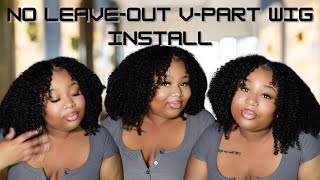 NO LEAVEOUT V PART WIG INSTALL  SUPER EASY [upl. by Ameerak889]