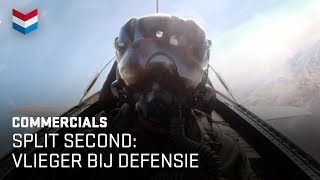 Split second Vlieger bij Defensie  Defensie commercial [upl. by Dnaltiak]