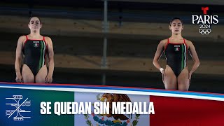 Alejandra Orozco y Gabriela Agúndez quintas en clavados  Juegos Olímpicos París 2024 [upl. by Ymrots548]