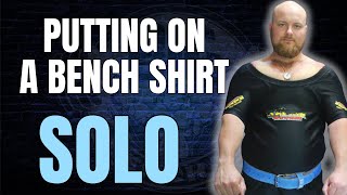 How To Put On A Bench Shirt By YOURSELF Titan Super Katana [upl. by Hiltner]