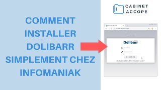 DOLIBARR chez INFOMANIAK  Comment lINSTALLER en quelques clics 2020  France [upl. by Bega377]