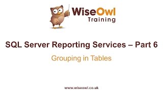 Reporting Services SSRS Part 6  Grouping in Tables [upl. by Solracnauj623]