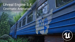 Cinematic Forest Railway  Unreal Engine 54 [upl. by Arodoet]