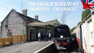 Swanage Railway Norden  Swanage 34070 Manston Steam Locomotive  Heritage Steam Railway [upl. by Sylvia]