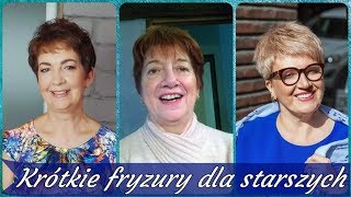 Top 20 💝 najmodniejsze fryzury dla starszych pań włosy krótkie 2019 [upl. by Aura]