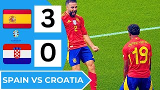 SPAIN vs CROATIA 30 All GOALS amp EXTENDED HIGHLIGHTS Eurocup 2024 [upl. by Damon616]