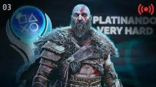 God of war ragnarok  platinado AO VIVO no VERY HARD [upl. by Kraska659]