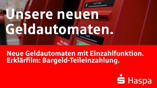 BargeldTeileinzahlung  Hamburger Sparkasse  Neue Geldautomaten mit Einzahlfunktion [upl. by Nika]