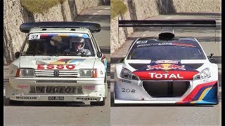 Peugeot 205 T16 Evo II VS Peugeot 208 T16 Pikes Peak  Montée des Légendes 2018 [upl. by Leventhal]