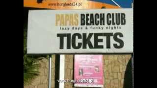 hurghada24pl dyskoteka Papas Beach Club [upl. by Notecnirp597]