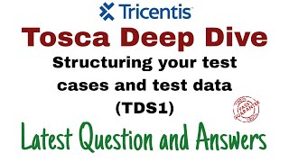 Tricentis Tosca Deep Dive TDS1 Exam  Latest Question and Answers with 100 Pass Guarantee [upl. by Higgs75]