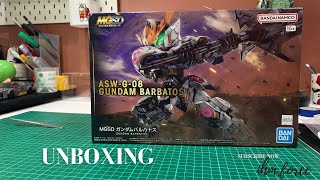 Unboxing MGSD ASWG08 Gundam Barbatos [upl. by Nauqal238]