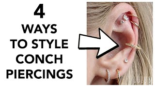 4 Ways You Can Style A Conch Piercing Trendy [upl. by Limann]