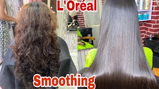 L’Oréal Hair Smoothing Straightening कैंसे करे HAIR SMOOTHING हिंदी में। Step by Step [upl. by Samanthia382]