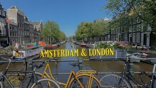 amsterdam amp london activities and places to eat  vlog [upl. by Solita]