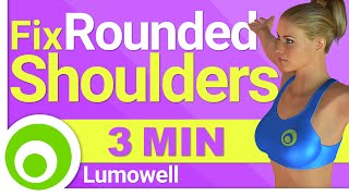 Posture Exercises Rounded Shoulders Fix Your Shoulder Posture [upl. by Lad]