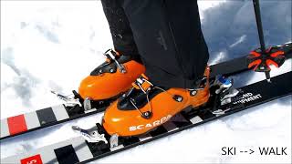 Vipec Evo  Ski Walk Mode  Fritschi Swiss Bindings [upl. by Rainger]